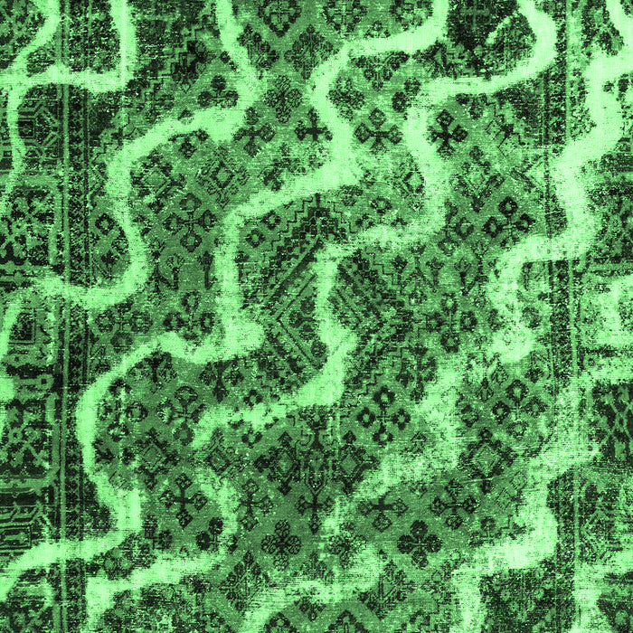 Abstract Emerald Green Modern Rug, abs2329emgrn