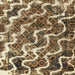 Square Machine Washable Abstract Brown Sugar Brown Rug, wshabs2329