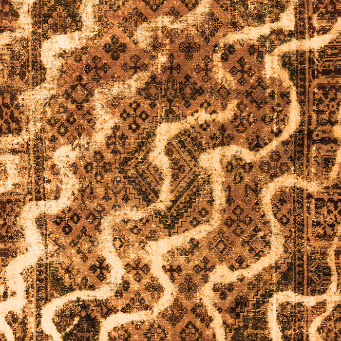 Abstract Orange Modern Rug, abs2329org