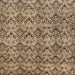 Square Abstract Reddish Brown Modern Rug, abs232