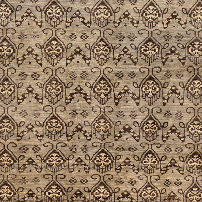 Square Machine Washable Abstract Red Brown Rug, wshabs232