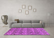 Machine Washable Abstract Purple Modern Area Rugs in a Living Room, wshabs232pur