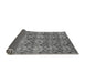 Sideview of Abstract Gray Modern Rug, abs232gry