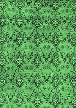Abstract Emerald Green Modern Rug, abs232emgrn