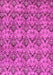 Machine Washable Abstract Pink Modern Rug, wshabs232pnk