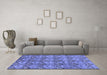 Machine Washable Abstract Blue Modern Rug in a Living Room, wshabs232blu