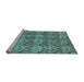 Sideview of Machine Washable Abstract Light Blue Modern Rug, wshabs232lblu