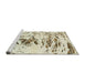 Sideview of Machine Washable Abstract PaleGold Rug, wshabs2330