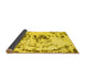 Sideview of Abstract Yellow Modern Rug, abs2330yw