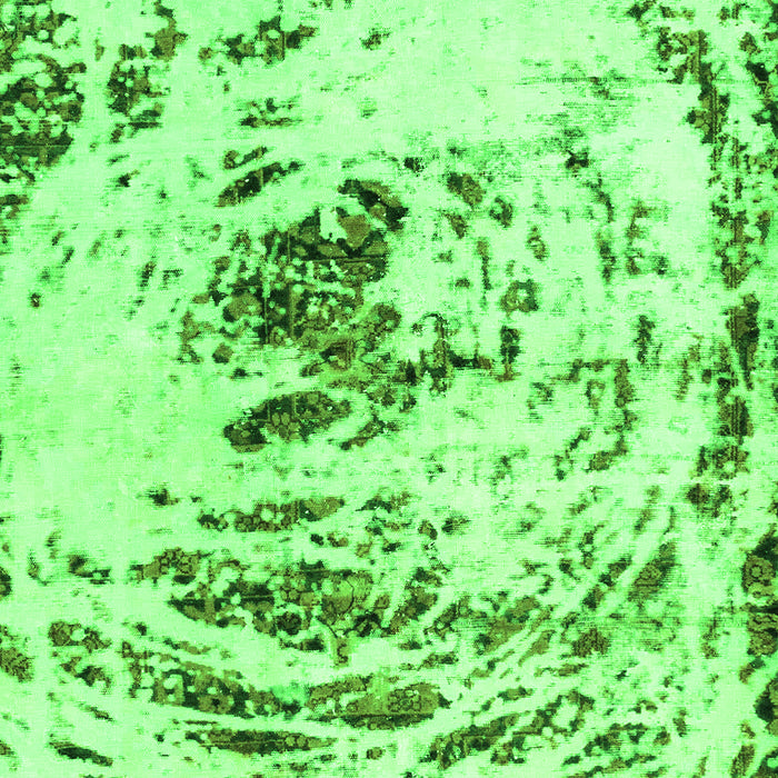 Machine Washable Abstract Green Modern Area Rugs, wshabs2330grn