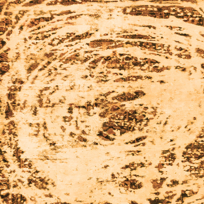 Square Abstract Orange Modern Rug, abs2330org