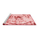 Modern Red Washable Rugs