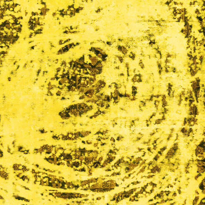 Machine Washable Abstract Yellow Modern Rug, wshabs2330yw