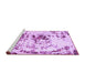 Sideview of Machine Washable Abstract Purple Modern Area Rugs, wshabs2330pur