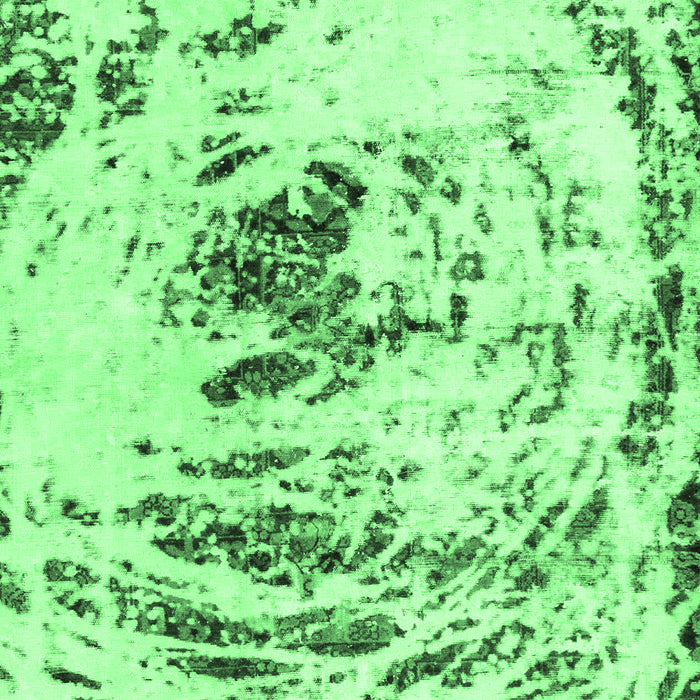 Abstract Emerald Green Modern Rug, abs2330emgrn