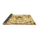 Sideview of Abstract Brown Modern Rug, abs2330brn