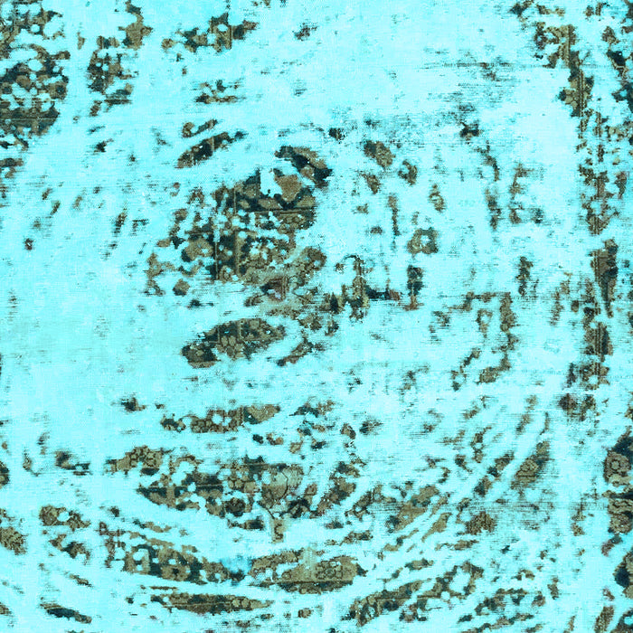 Abstract Light Blue Modern Rug, abs2330lblu