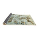 Sideview of Abstract Tan Brown Gold Modern Rug, abs2331