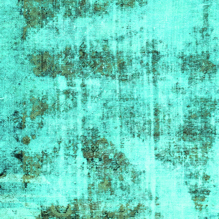 Machine Washable Abstract Turquoise Modern Area Rugs, wshabs2331turq