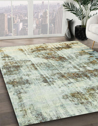 Abstract Tan Brown Gold Modern Rug, abs2331