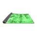 Sideview of Abstract Green Modern Rug, abs2331grn