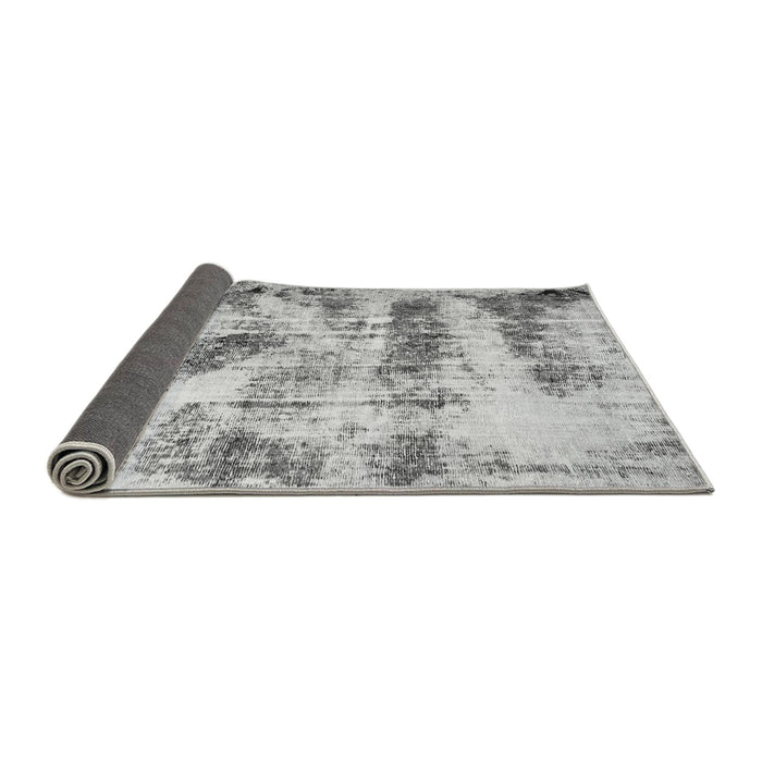 Sideview of Abstract Gray Modern Rug, abs2331gry