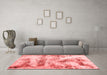 Modern Red Washable Rugs