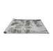 Sideview of Machine Washable Abstract Gray Modern Rug, wshabs2331gry