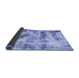 Sideview of Abstract Blue Modern Rug, abs2331blu