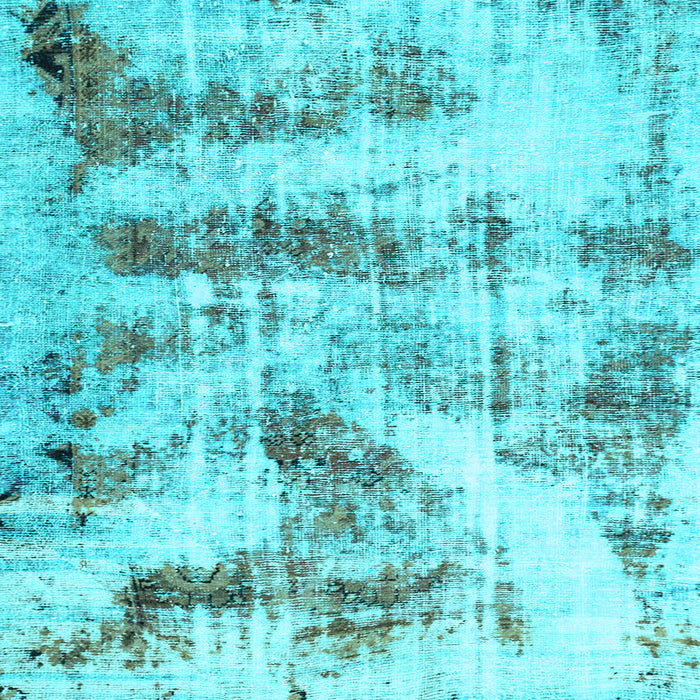 Square Abstract Light Blue Modern Rug, abs2331lblu