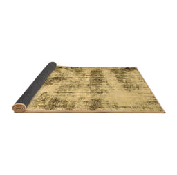 Sideview of Abstract Brown Modern Rug, abs2331brn