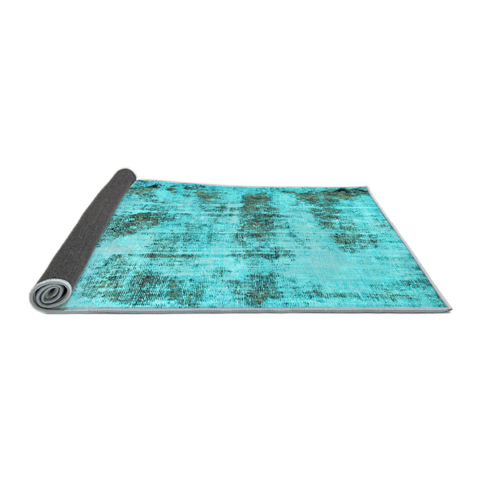 Sideview of Abstract Light Blue Modern Rug, abs2331lblu