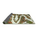 Sideview of Abstract Green Modern Rug, abs2332