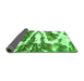 Sideview of Abstract Green Modern Rug, abs2332grn