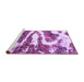 Sideview of Machine Washable Abstract Purple Modern Area Rugs, wshabs2332pur