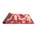 Abstract Red Modern Area Rugs