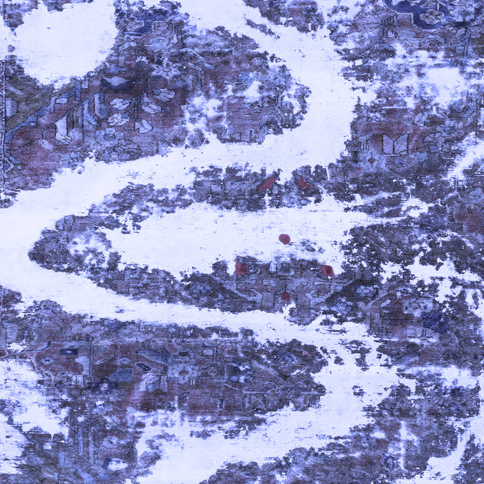 Abstract Blue Modern Rug, abs2332blu