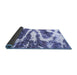 Sideview of Abstract Blue Modern Rug, abs2332blu