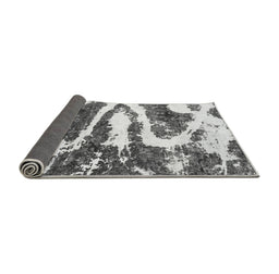 Sideview of Abstract Gray Modern Rug, abs2332gry