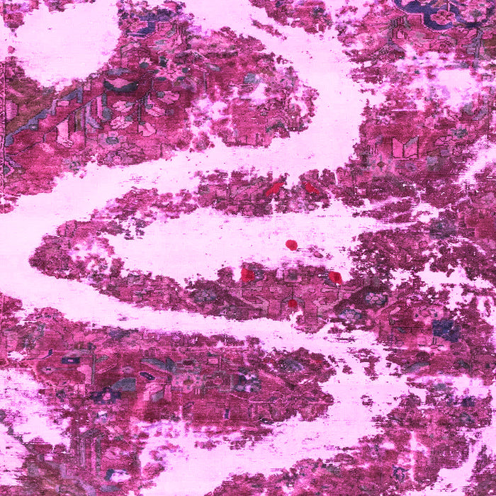 Machine Washable Abstract Pink Modern Rug, wshabs2332pnk