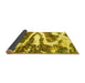 Sideview of Abstract Yellow Modern Rug, abs2332yw