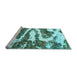 Sideview of Machine Washable Abstract Light Blue Modern Rug, wshabs2332lblu