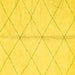 Square Solid Yellow Modern Rug, abs2333yw