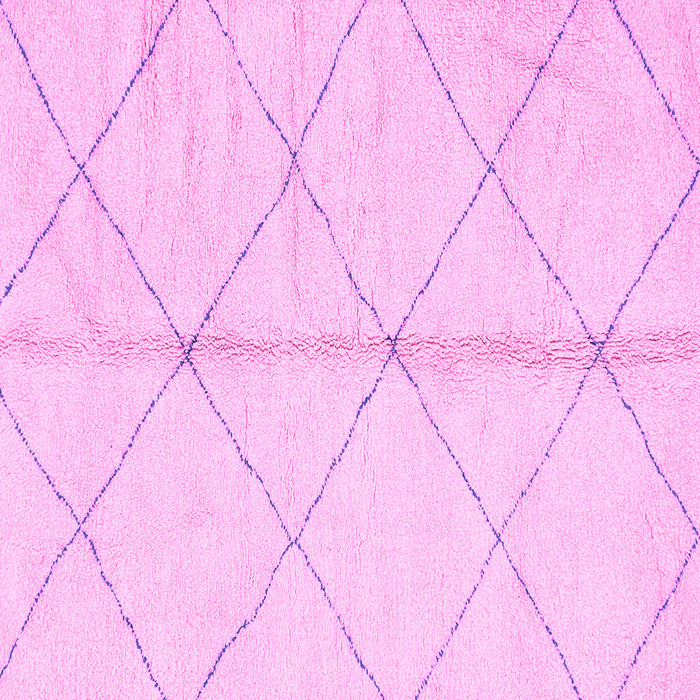 Square Solid Pink Modern Rug, abs2333pnk