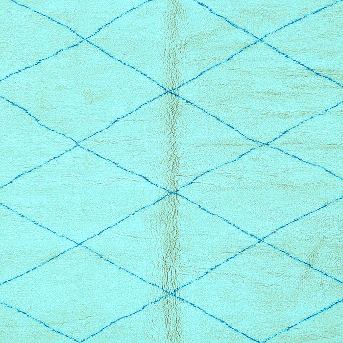 Square Machine Washable Solid Light Blue Modern Rug, wshabs2333lblu