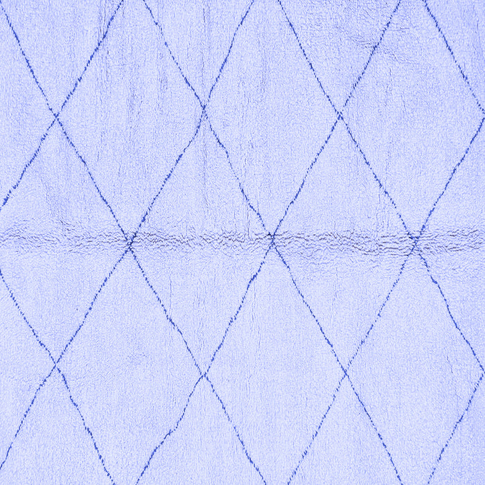 Square Solid Blue Modern Rug, abs2333blu