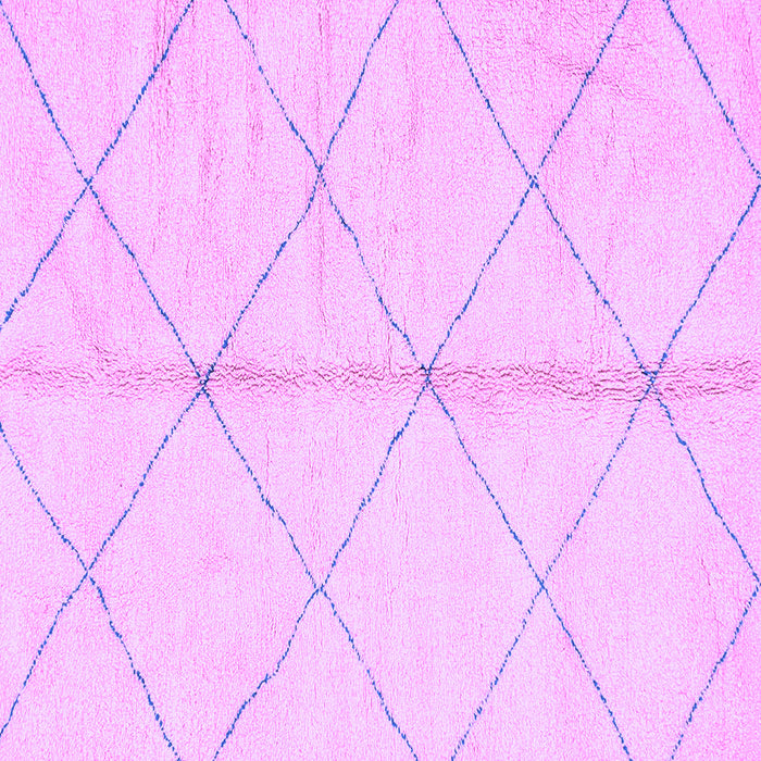 Square Solid Purple Modern Rug, abs2333pur