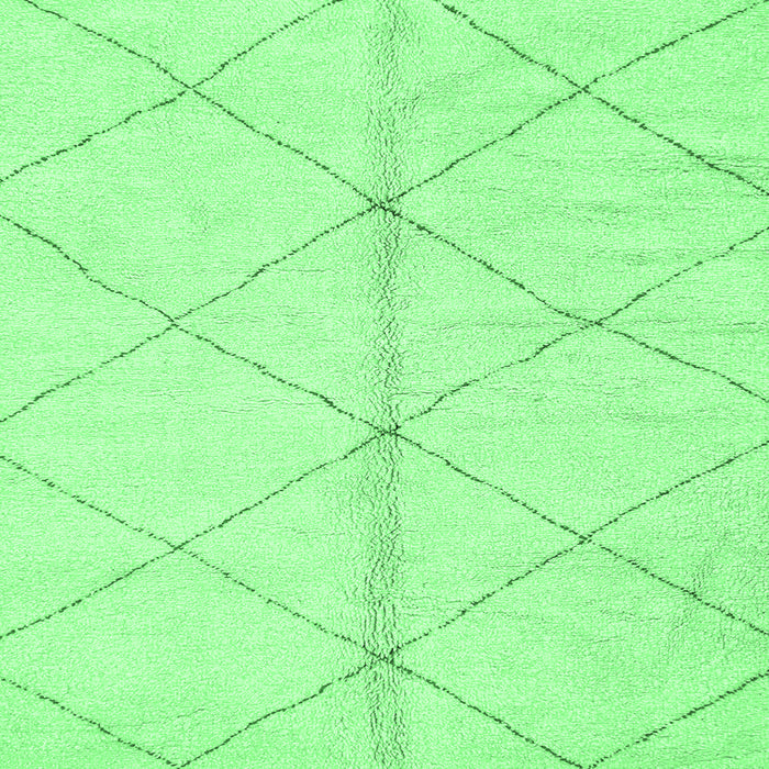 Square Solid Emerald Green Modern Rug, abs2333emgrn