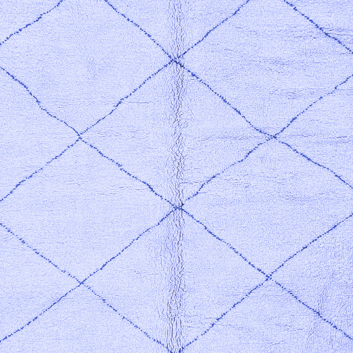 Machine Washable Solid Blue Modern Rug, wshabs2333blu