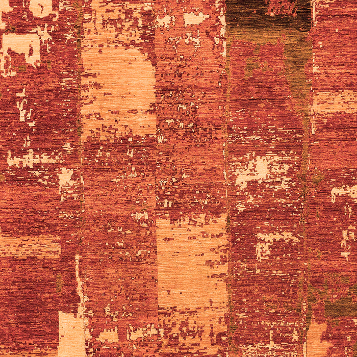 Patchwork Orange Transitional Rug, abs2334org